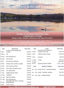 Warwick Info Greenwood Lake Concert Series 2021