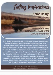 Lasting Impressions Exhibition: Sarah McHugh @ Albert Wisner Library