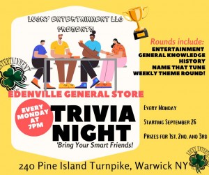 Trivia Night at Edenville General Store @ Edenville General Store | Warwick | New York | United States