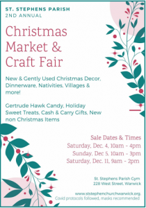 Christmas Market & Craft Fair @ St. Stephen Parish Gym | Warwick | New York | United States