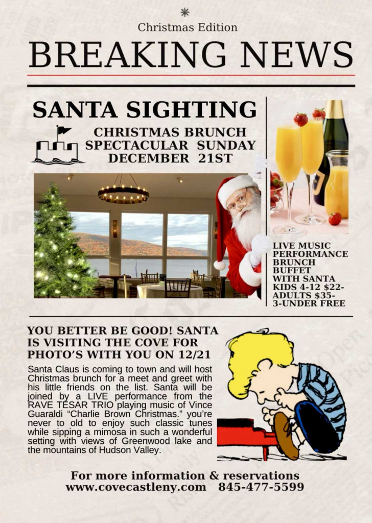 santa-sighting santa at the cove