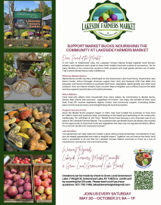 Market Bucks at LAKEside Farmers Market