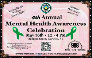 Warwick Cares | Mental Health and Suicide Prevention @ Railroad Green